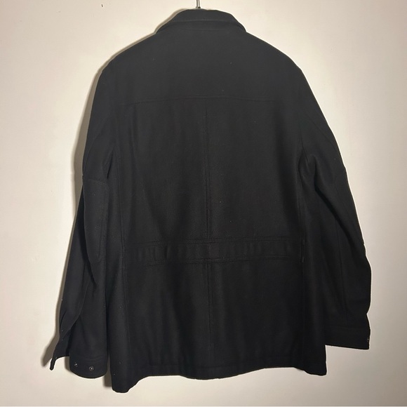 Michael Michael Kors Wool Blend Field Jacket in Black Large - Picture 2 of 3